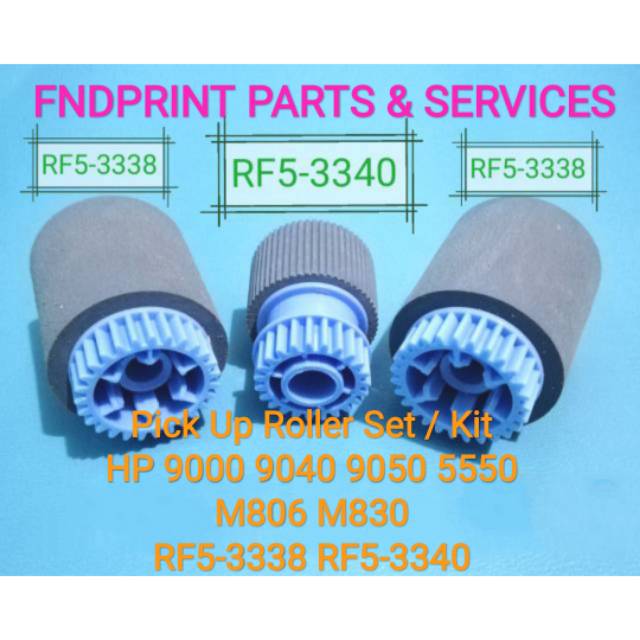 Pick Up Roller Set Kit HP LaserJet LJ 9000 9040 9050 5550 M806 M830 RF5-3338 RF5-3340 HIGH QUALITY