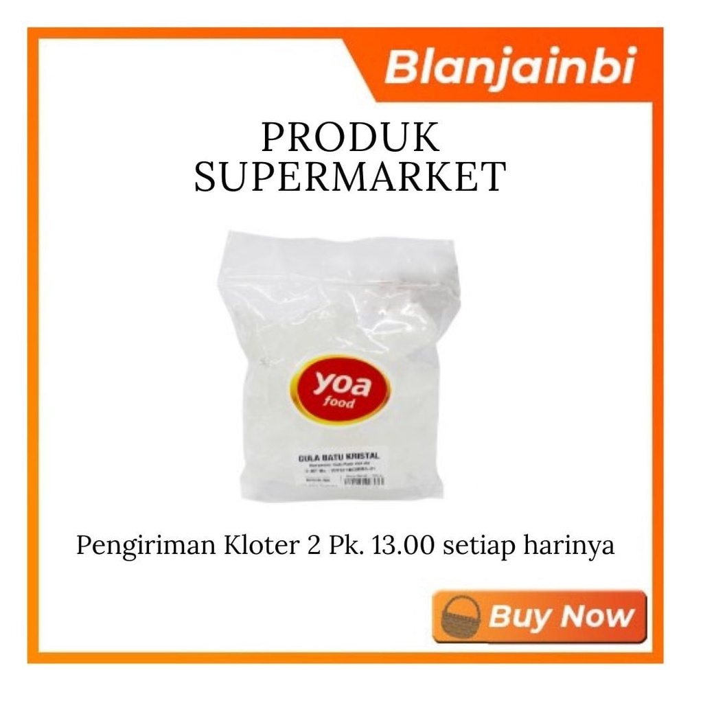 

Yoa Gula Batu Kristal