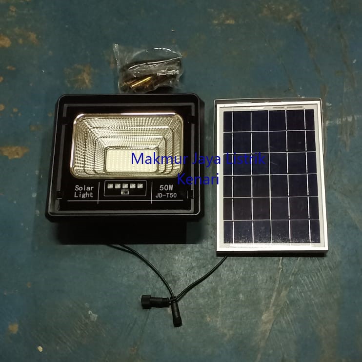 LAMPU SOROT LED TENAGA SURYA 50 watt SOLAR CELL PANEL 50Watt