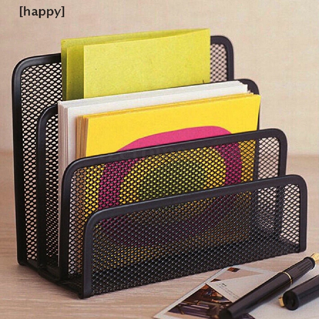 Rak Holder Kertas Surat Bahan Mesh Warna Hitam