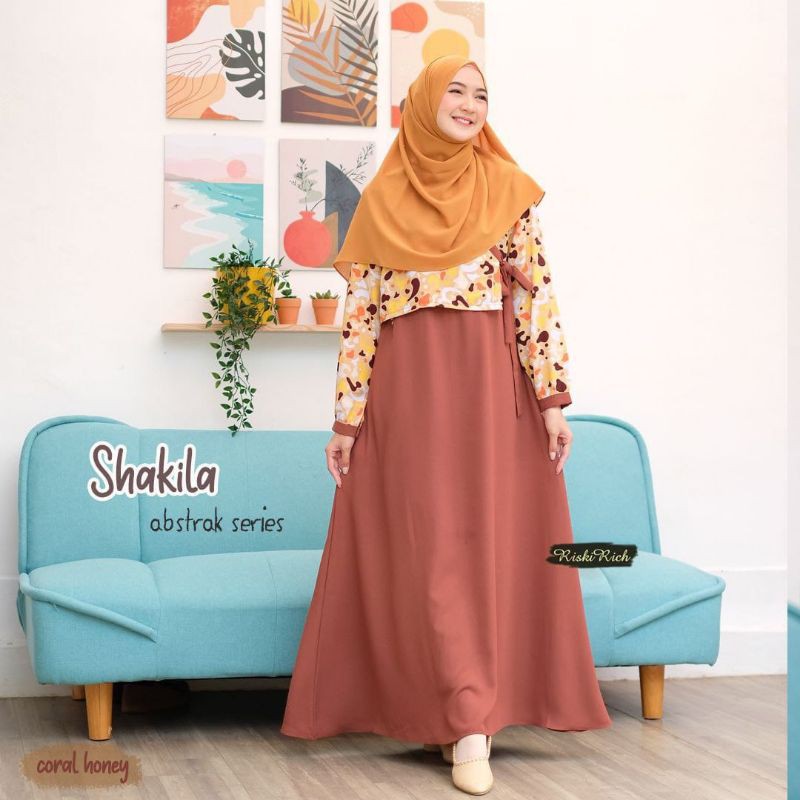 gamis shakila new motif