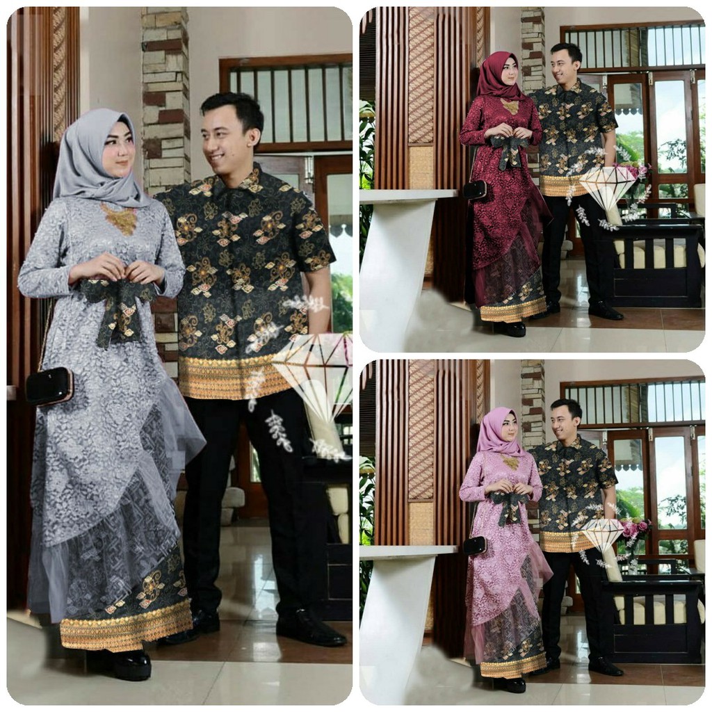 [BM] Batik/Muslim Wanita Couple Pria Pesta Kondangan kekinian Kapelan Nikahan Cowok cewek Baju Pesta 2022