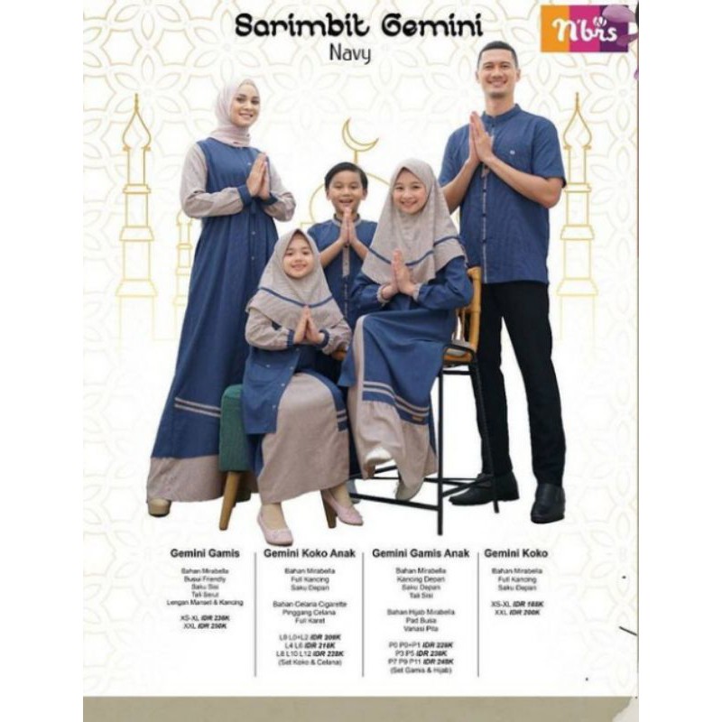 gamis nibras sarimbit gemini