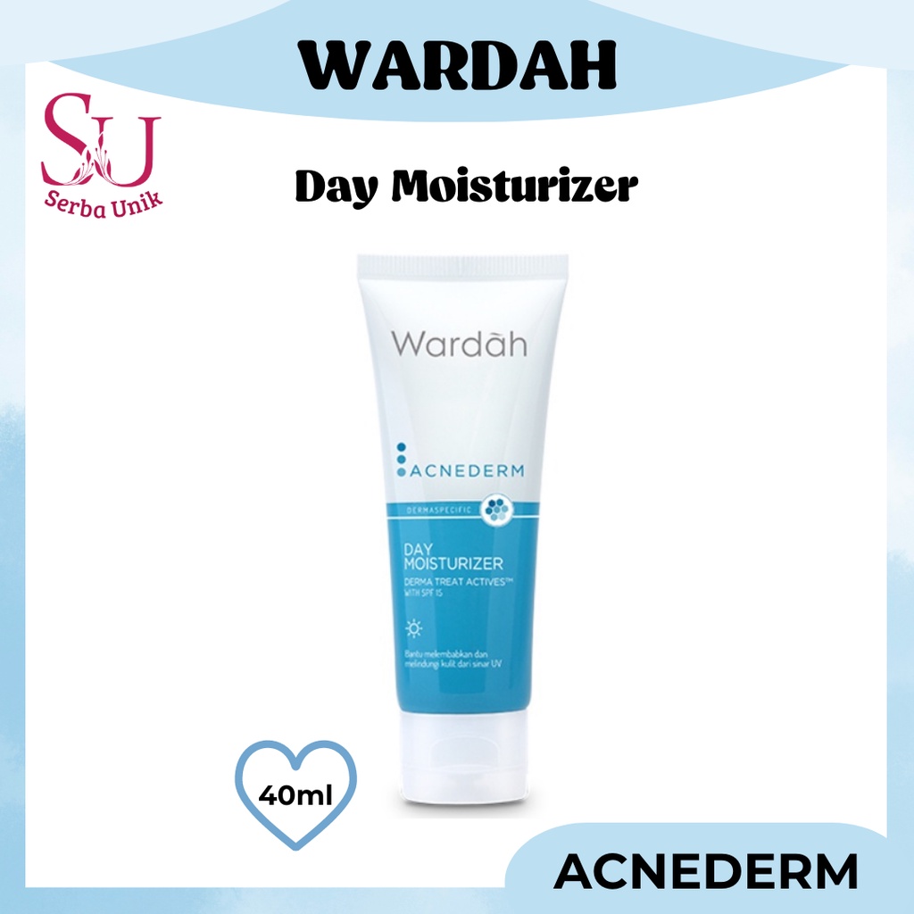 Wardah Acnederm Day Moisturizer 40ml | Pelembab Wajah