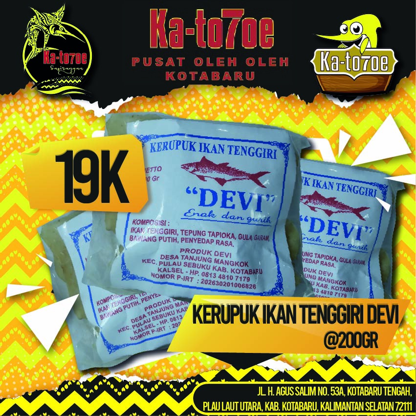 

Kerupuk ikan tenggiri DEVI