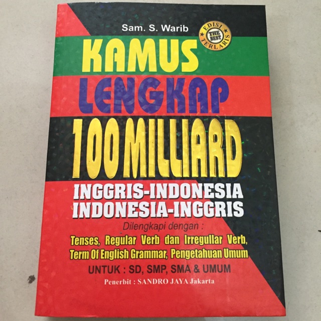 Kamus Bahasa Inggris Ukuran Besar