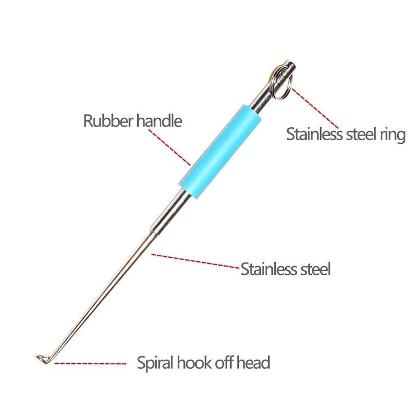 Kepala Kail Pancing Desain Spiral Bahan Stainless Steel