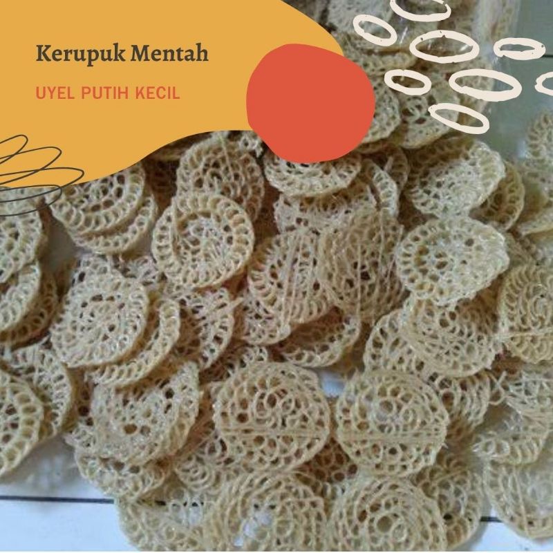

500gr KERUPUK UYEL PUTIH KECIL / KERUPUK MENTAH / KERUPUK GORENG 500 GRAM