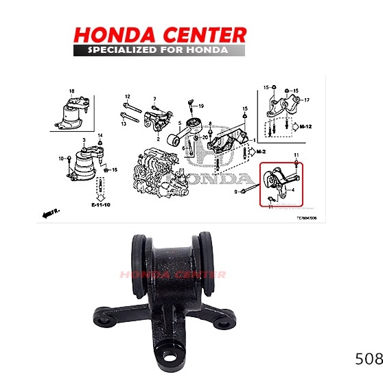 engine mounting kiri gantungan transmisi pangkuan mesin mobilio brv  brio manual mt 2014 2015 2016 2017 2018 2019 2020 2021