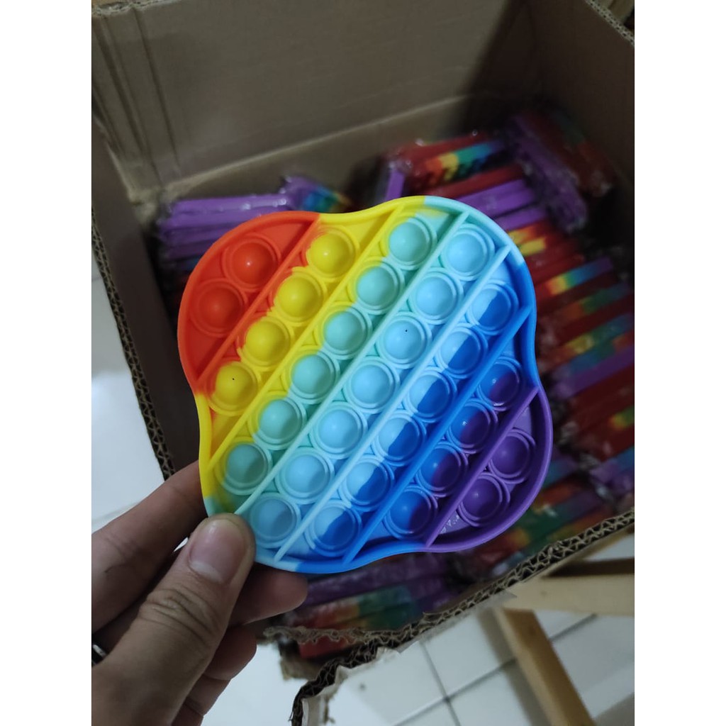 POP IT RAINBOW / MAINAN ANAK / FIDGET TOY / POP ITS RAINBOW / MAINAN POP IT BUBBLE