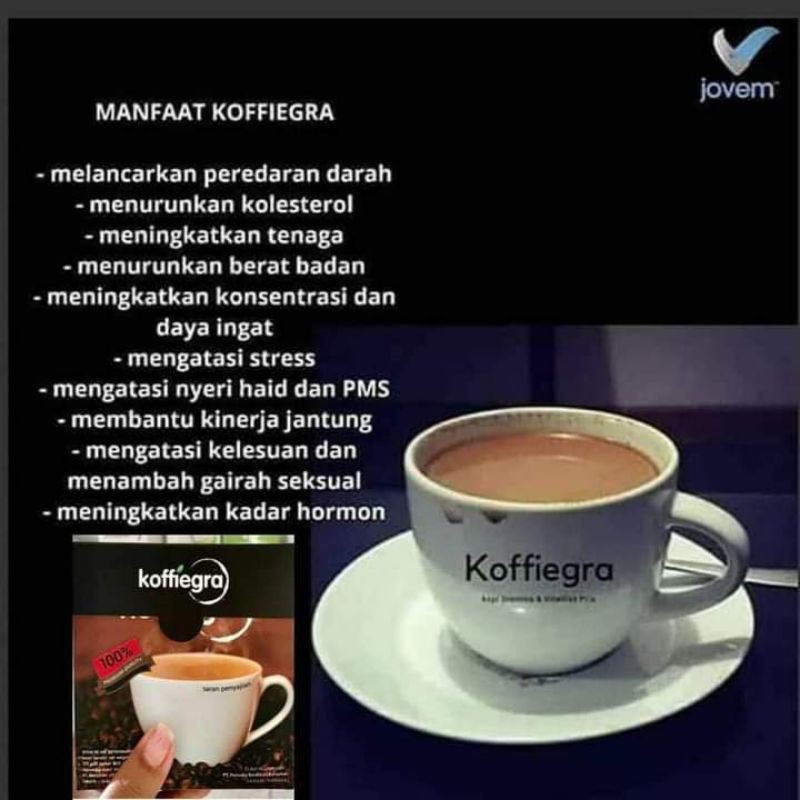 1PAKET KOFFIEGRA, KOPI VITALITAS PRIA TERMURAH 100% MEMBER RESMI