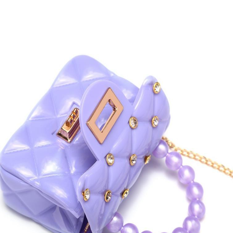 ♥TMALL88♥ Tas Wanita Jelly Glossy Mutiara Mini ala Korea