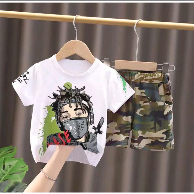 promo gratis ongkir setelan baju bayi pakaian anak motif base sasuke loreng army size 1-5 tahun bahan katun lembut premium terbaru/ setelan baju bayi pakaian anak laki laki/ setelan baju bayi pakaian anak perempuan/ setelan baju bayi pakaian anak cowo