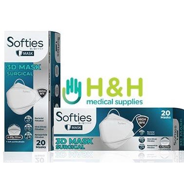 Masker Softies 3D Surgical Mask / Masker Softies Medis/Masker Softies