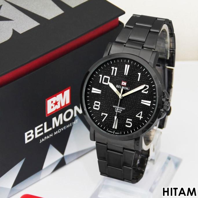 Jam Tangan Pria Rantai Belmont BM 6006 Silver NEW