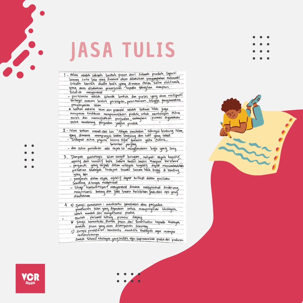 Jasa tulis Tangan / Jasa nulisin buku