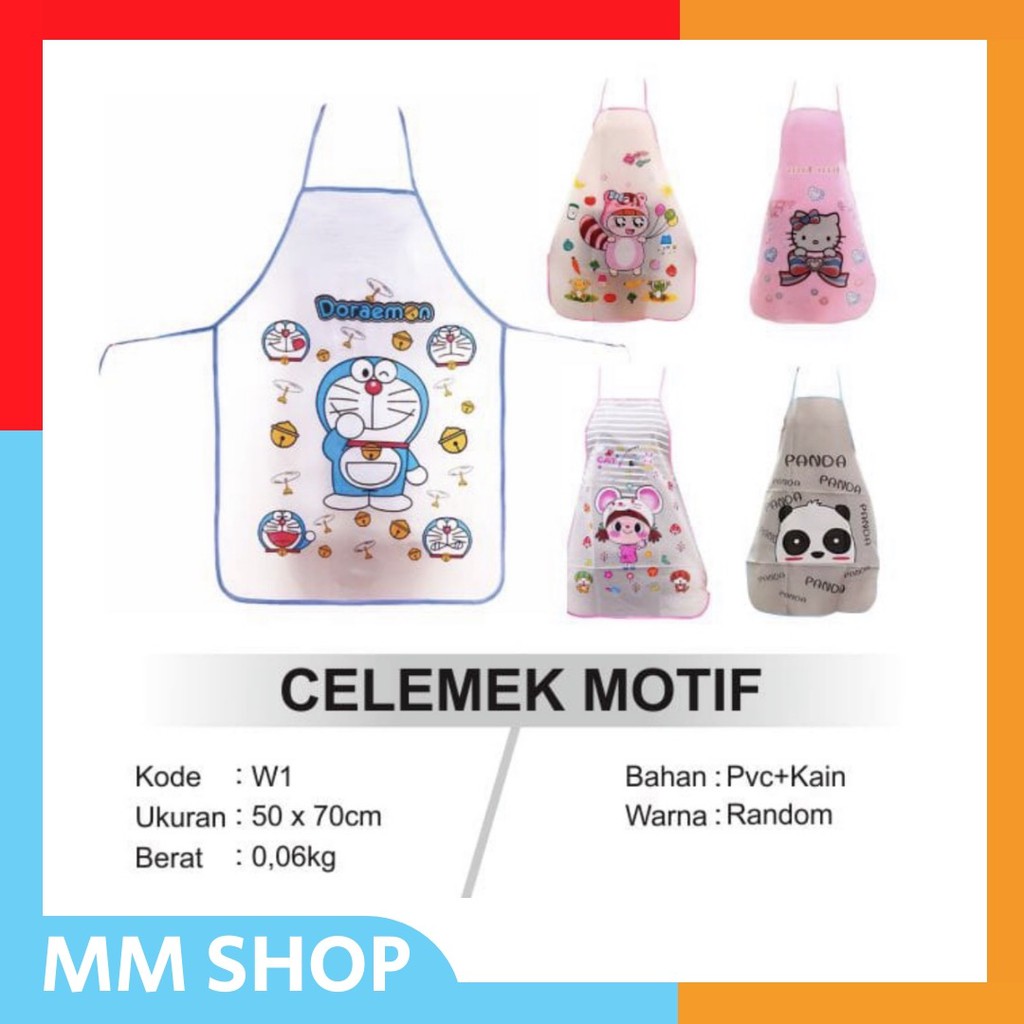 CELEMEK ANAK ANTI AIR / CELEMEK KARAKTER / CELEMEK MURAH IMPORT
