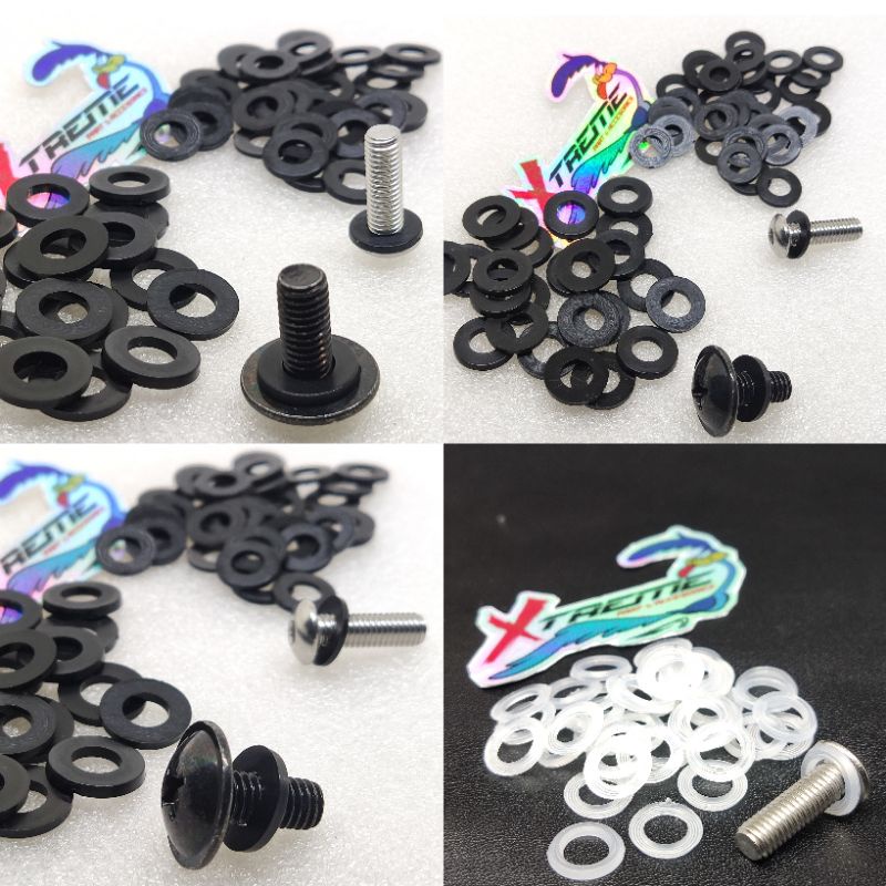 RING PLASTIK BAUT BODY NINJA R SS RR NEW OLD FAIRING ORING WASHER NYLON