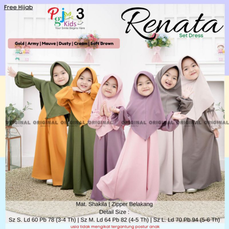 Renata Set Dress Anak By PgJ