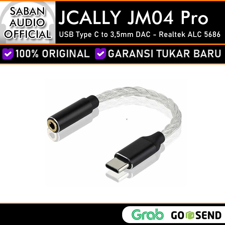 JCALLY JM04 Pro DAC USB Type C to 3,5mm Jack Audio