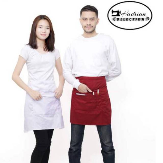 Celemek / Apron Setengah Badan / Helf Apron / Celemek Pinggang