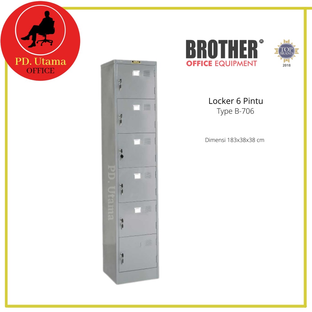 Jual LOCKER BROTHER B 706 LOKER (6 PINTU) Indonesia|Shopee Indonesia