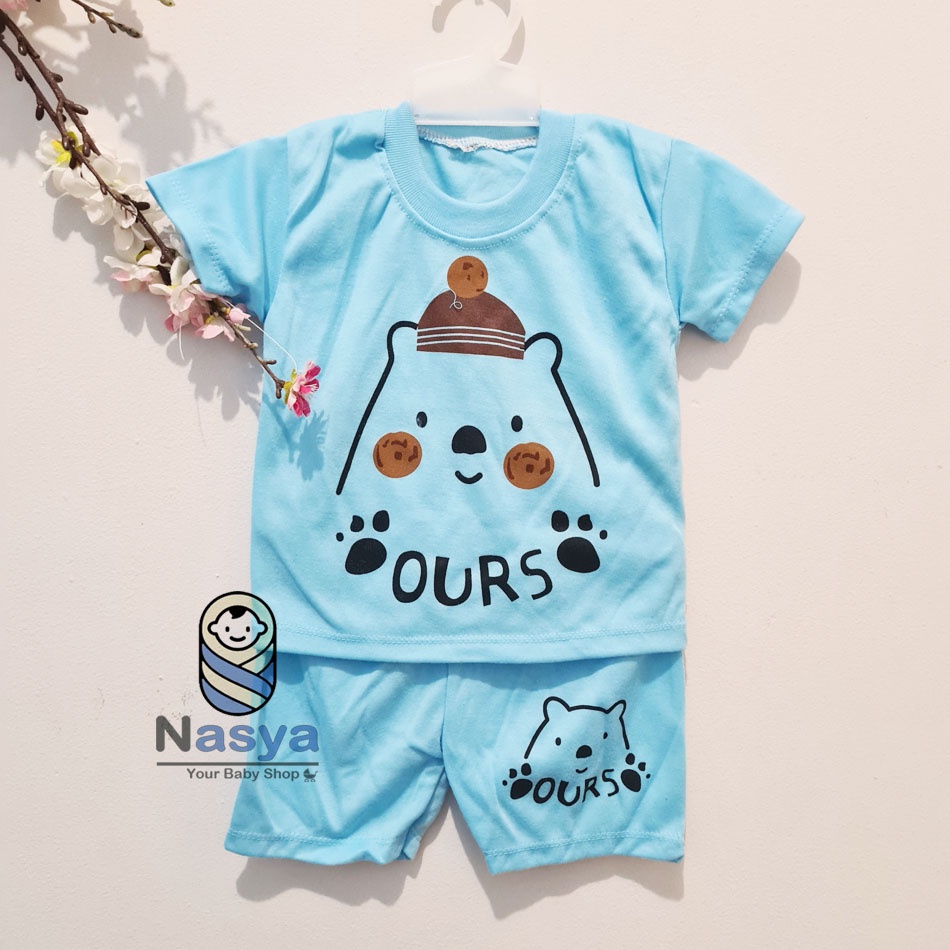 [J-016] Setelan Baju Bayi Pendek / Pakaian Anak Laki-laki Murah Newborn