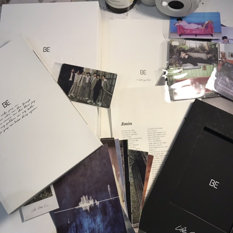 wts bts be deluxe unsealed pc fullset photocard