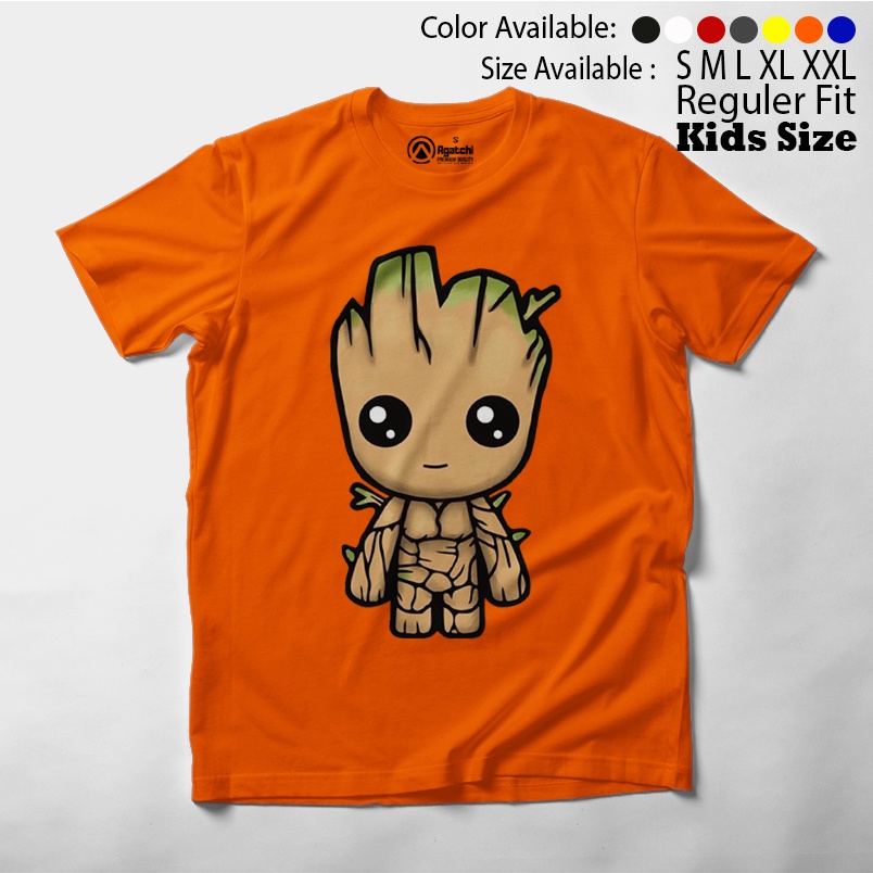 Baju Anak / Kaos Atasan Anak / Kids T Shirt Baby Marvel Chibi Kawaii Groot