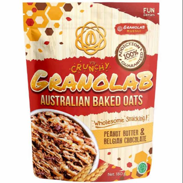 

Granolab australian baked oat peanut and cholate