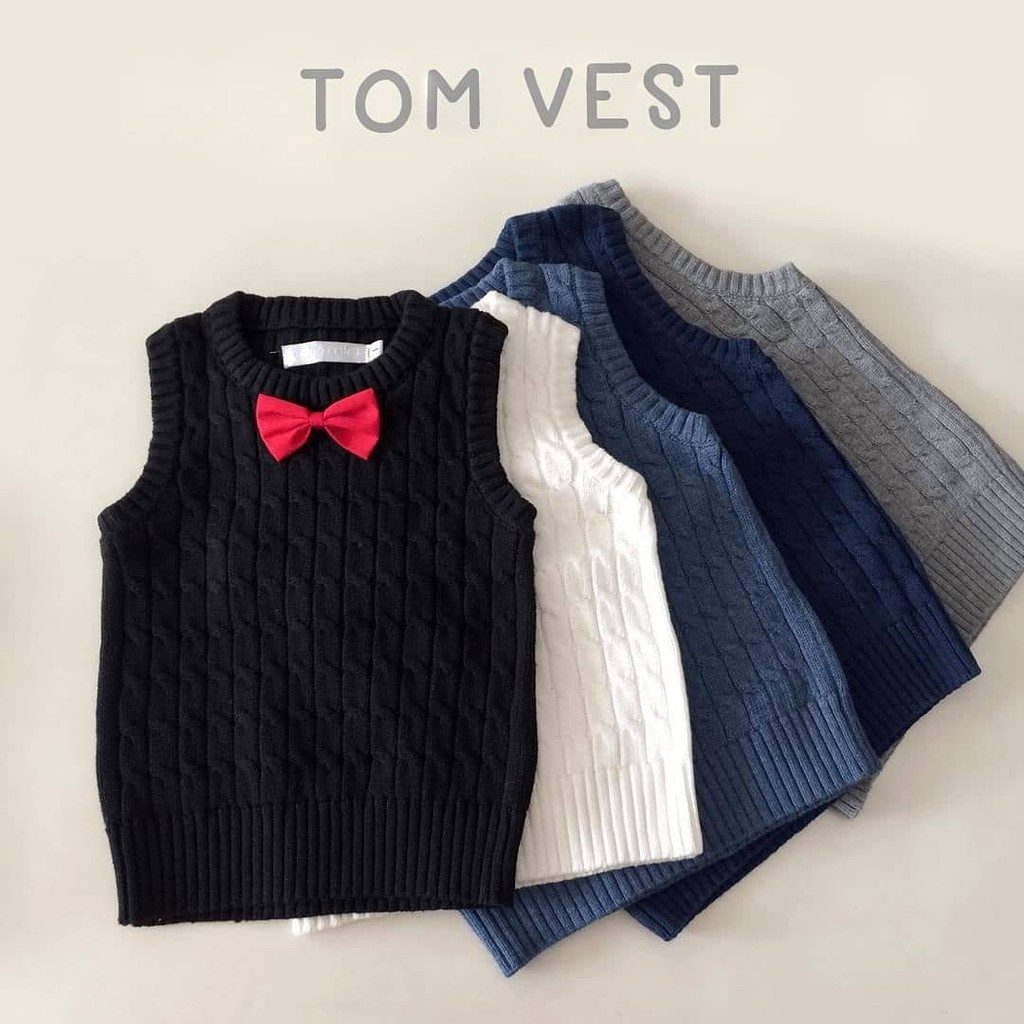 Helomici - Knitwear Tom Vest / Rompi Bayi dan Anak / Rompi Rajut Bayi dan Anak