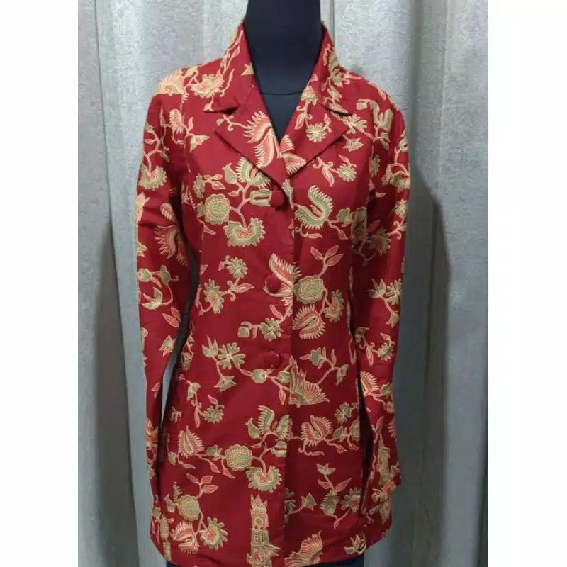 Blazer kain batik DWP DHARMA WANITA PERSATUAN INDONESIA lengkap termurah Cantik Premium