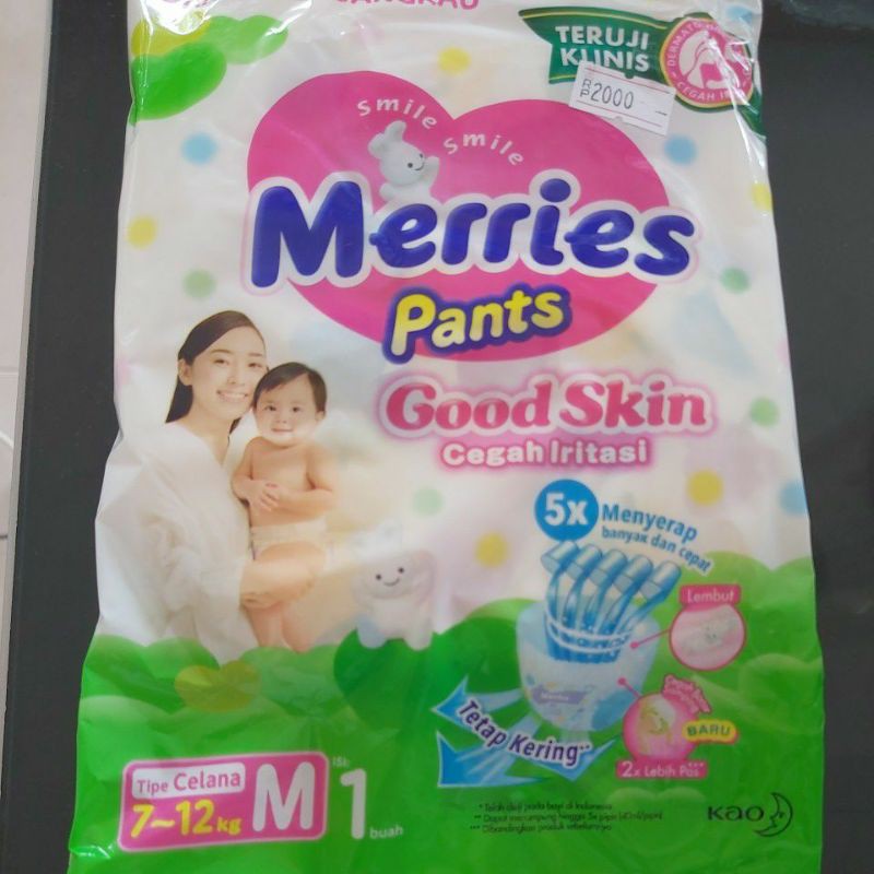 Popok Bayi Merries Sachet