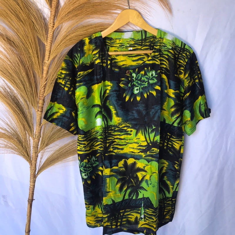 BAJU KAOS PANTAI HAWAI DEWASA JUMBO M L XL XXL BALI