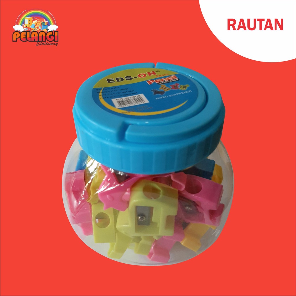 

Rautan pensil EDS-ON isi 24pcs/toples murah