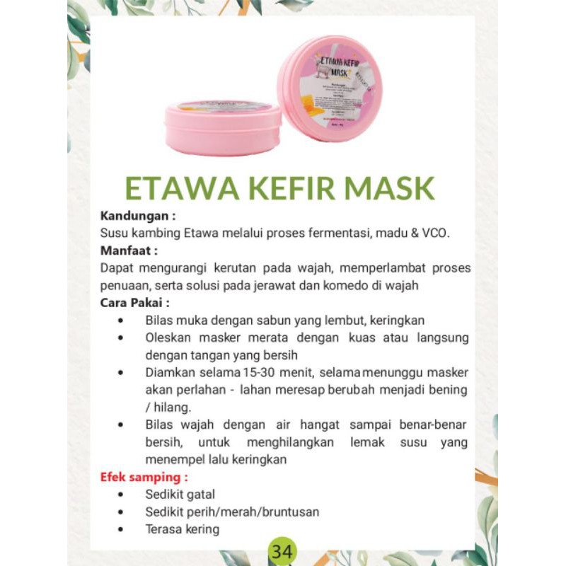 Masker Kefir/ Masker Wajah/ Milk Kefir Mask/Coffee Kefir Mask