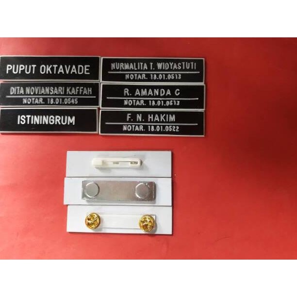 

41n>< Papan nama grafir / Papan nama PDH / Nama Dada / Nametag