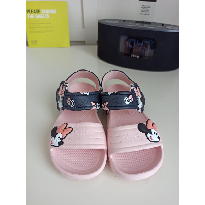 SANDAL ANAK PEREMPUAN MINNIE HEAD SIZE 24 - 29