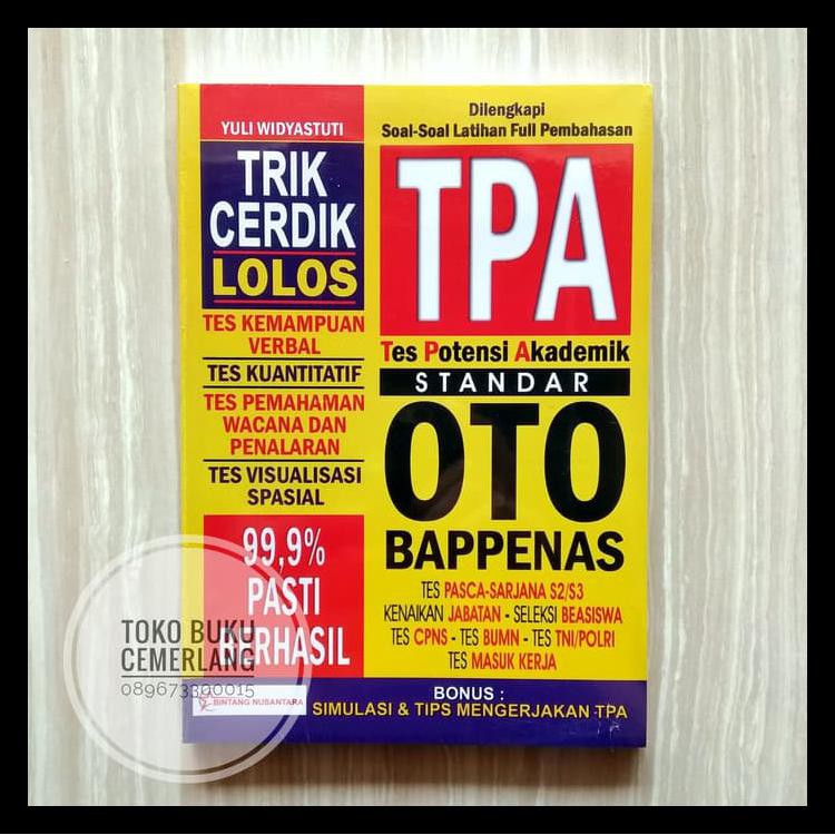 Buku Tes Potensi Akademik Standart Oto Bappenas 99 9 Pasti Berhasil Kode 1084 Shopee Indonesia