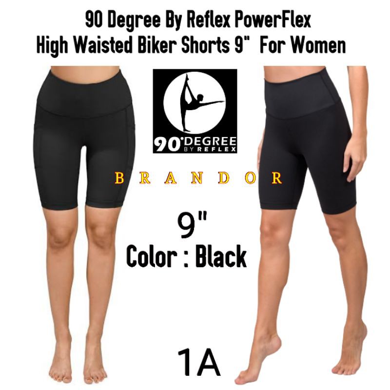 DGSH01 - HIGH WAIST BIKER - YOGA PANTS 9&quot; By DEGREE