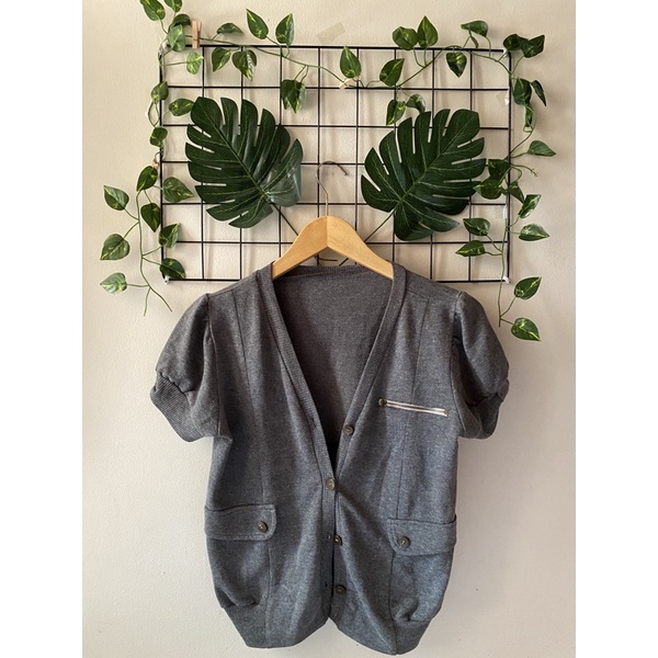 Semi Cardigan Lengan Pendek Wanita