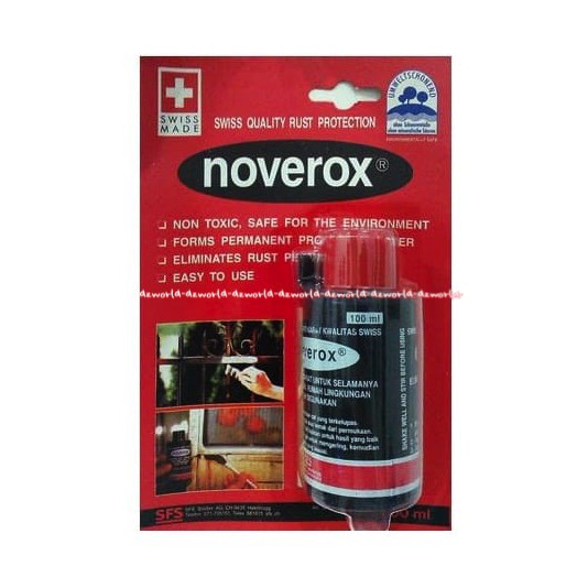 Noverox Pelapis Anti Karat 100ml Cairan Pembersih Karat Karatan Berkarat Nove Rox Pencegah Karat pada Logam Besi