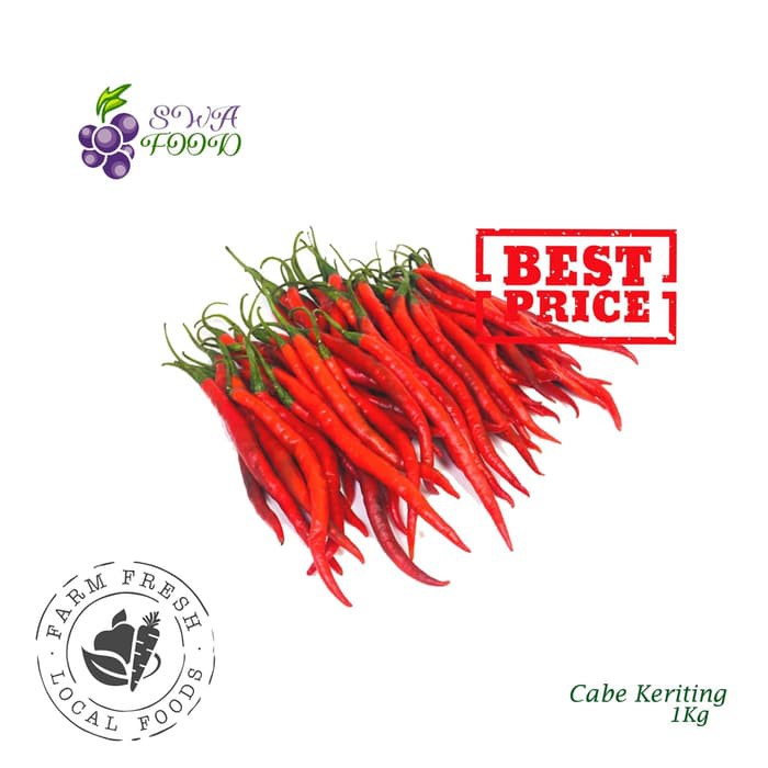 

Cabe Merah Keriting 1Kg