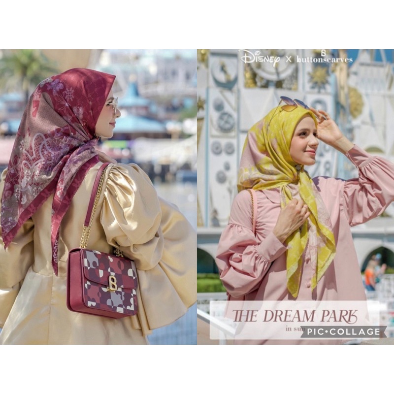 Buttonscarves Dream Park Scarlet