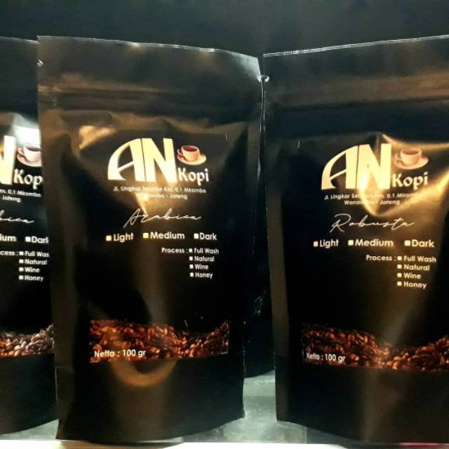 

ANkopi arabica, robusta, house bland. 100gram