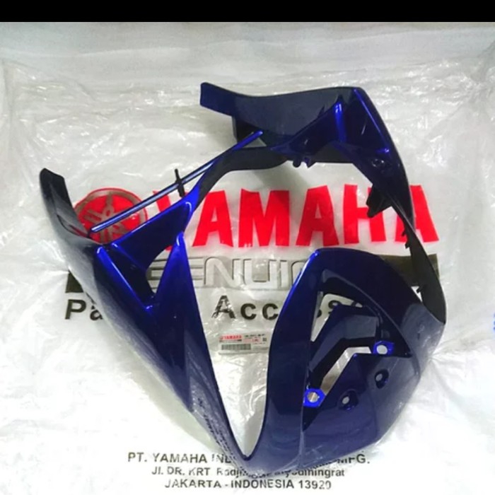 body dasi depan Yamaha Mio soul lama biru