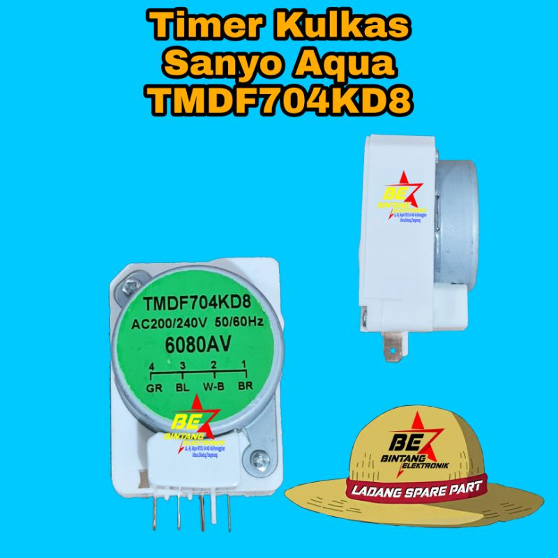 Timer Kulkas Sanyo Aqua TMDF 704KD8 hijau