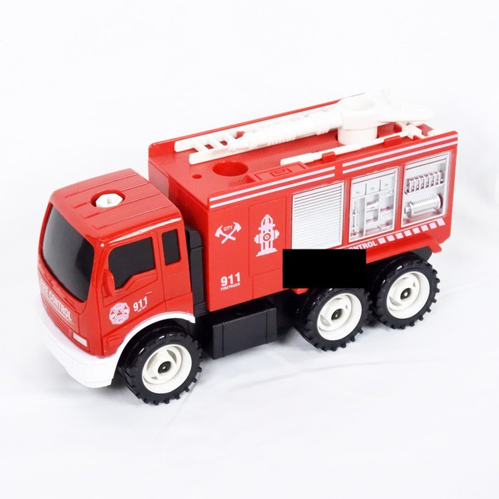 Mainan Anak DIY Truck Bongkar Pasang Fire Engine