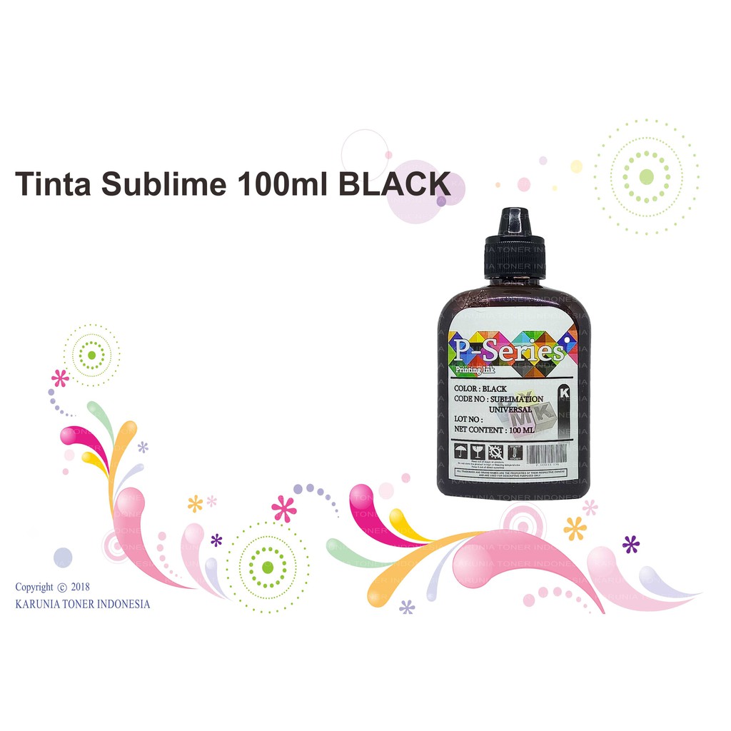 Tinta Sublime 100ml CYAN MAGENTA YELLOW BLACK