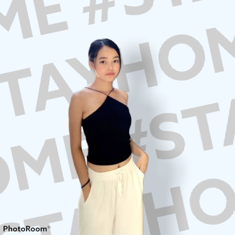 (Pink.FashionShop)Tanktop fashion wanita Crop top | Atasan Model silang pakaian dalam wanita-2